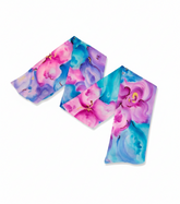Watercolor Bloom - Hand Painted Pure Silk Trending Twilly