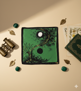 Celestial Equilibrium - Hand Painted Pure Silk Petite Square