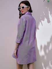 Denim Shirt Collar Shirt Casual Dress