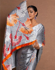 Soft-Modal-Silk-saree-with-stylish-prints-lacoste