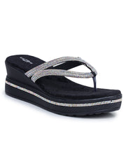 Fashion Open Back Sandal 2 inches Wedge Heels