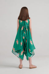 Jade Green Palazzo Jumpsuit Kids