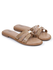 أحذية مسطحة مفتوحة من الأمام سهلة الارتداء، مناسبة للإطلالات الكاجوال