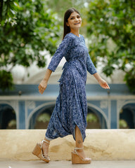 Twilight Bue Dhoti Jumpsuit