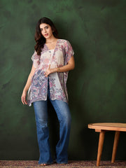 Women's Printed Chiffon Shrug