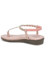 Casual Fashion Slip-On T-Strap Flats Flats