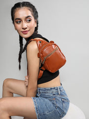Haute Sauce-Women's The Patch Sling Bag - Tan Brown