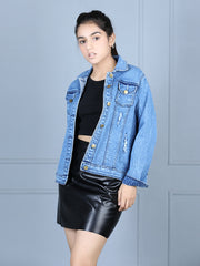 Girls Distressed Denim Jacket