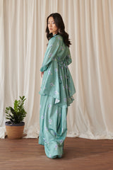 Seagreen Dhoti Kurti Dress