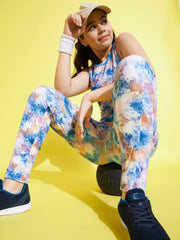 Girls Printed Racer Back Active Wear Set