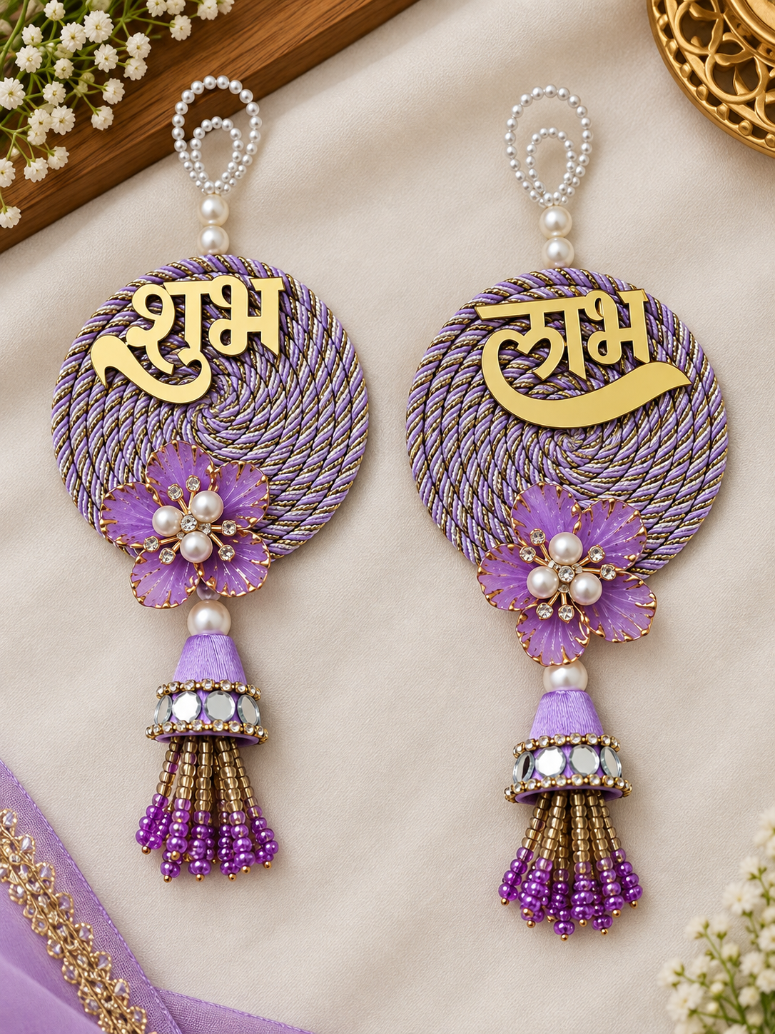 Decorative Subh Labh For Home, Office, Diwali Decoration Traditional Indian Style