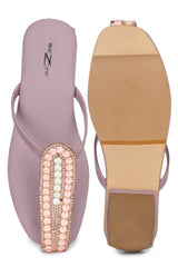 صندل أنيق وعصري بكعب دائري مفتوح من الخلف بعرض بوصة واحدة