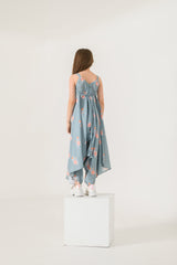 Aqua Blue Palazzo Jumpsuit Kids