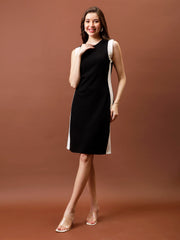 Colourblocked Scuba Sheath Dress
