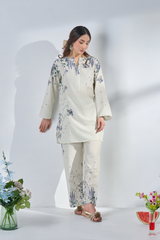 Ethereal Bloom Linen Co-ord Set
