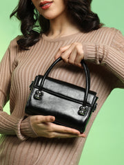 حقيبة يد صغيرة من ذا أورب للنساء - أسود داكن