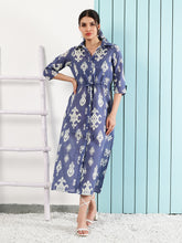 bohemian Ethnic Motifs Printed Maxi Midi Dress