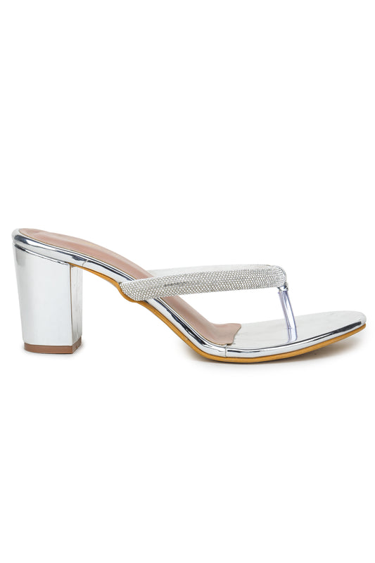 Women Casual Fashion Open Back Sandals - 2.5 inches Block Heels