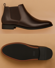 Kraasa Men's Slip On Fashion Chelsea Boots | High Tops, Soft Cushioned Insole, Comfortable Fit, Trendy, Stylish Boots