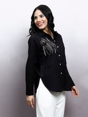 Women Opaque Party Regular Fit Shirt