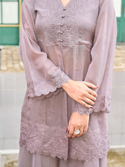 StillGreycolororganzasequinnsandthreadembroideredCoordsSet