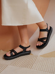 Casual Fashion Backstrap Open Toe Flats