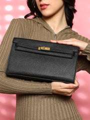 حقيبة كتف نسائية من ذا أوفرلاب - أسود داكن