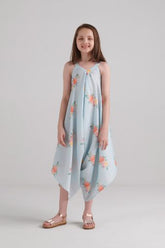 Baby Blue Palazzo Jumpsuit Kids