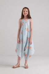 Baby Blue Palazzo Jumpsuit Kids