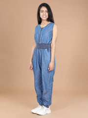 Girls Blue Denim Dungaree Dress ( T Shirt not Provided)