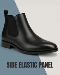 Kraasa Men's Slip On Fashion Chelsea Boots | High Tops, Soft Cushioned Insole, Comfortable Fit, Trendy, Stylish Boots