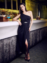 One Shoulder Maxi Dress