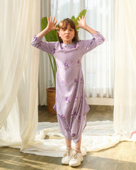 Very Peri Lilac Dhoti Jumpsuit Kids