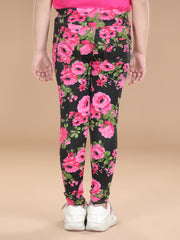 Girls Cotton Floral Printed Jegging