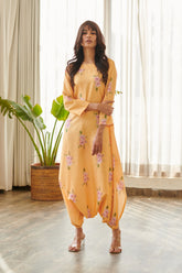 Jasmine Yellow Dhoti Jumpsuit