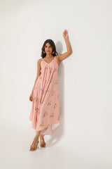 Scarlet Orange Striped Palazzo Jumpsuit