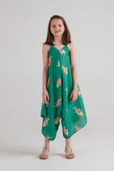 Jade Green Palazzo Jumpsuit Kids