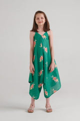 Jade Green Palazzo Jumpsuit Kids