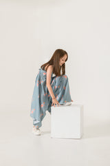 Aqua Blue Palazzo Jumpsuit Kids