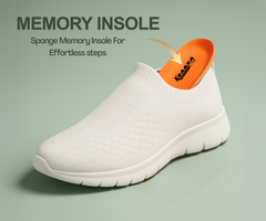 ZONIC Mens Lightweight Knit Sneakers with Memory Insole | Breathable, Anti-Skid Running, Walking & Gym Shoes