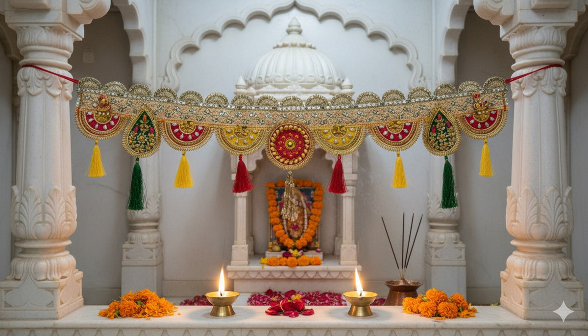 Handmade Colourful Fabric Toran/ Bandhanwar