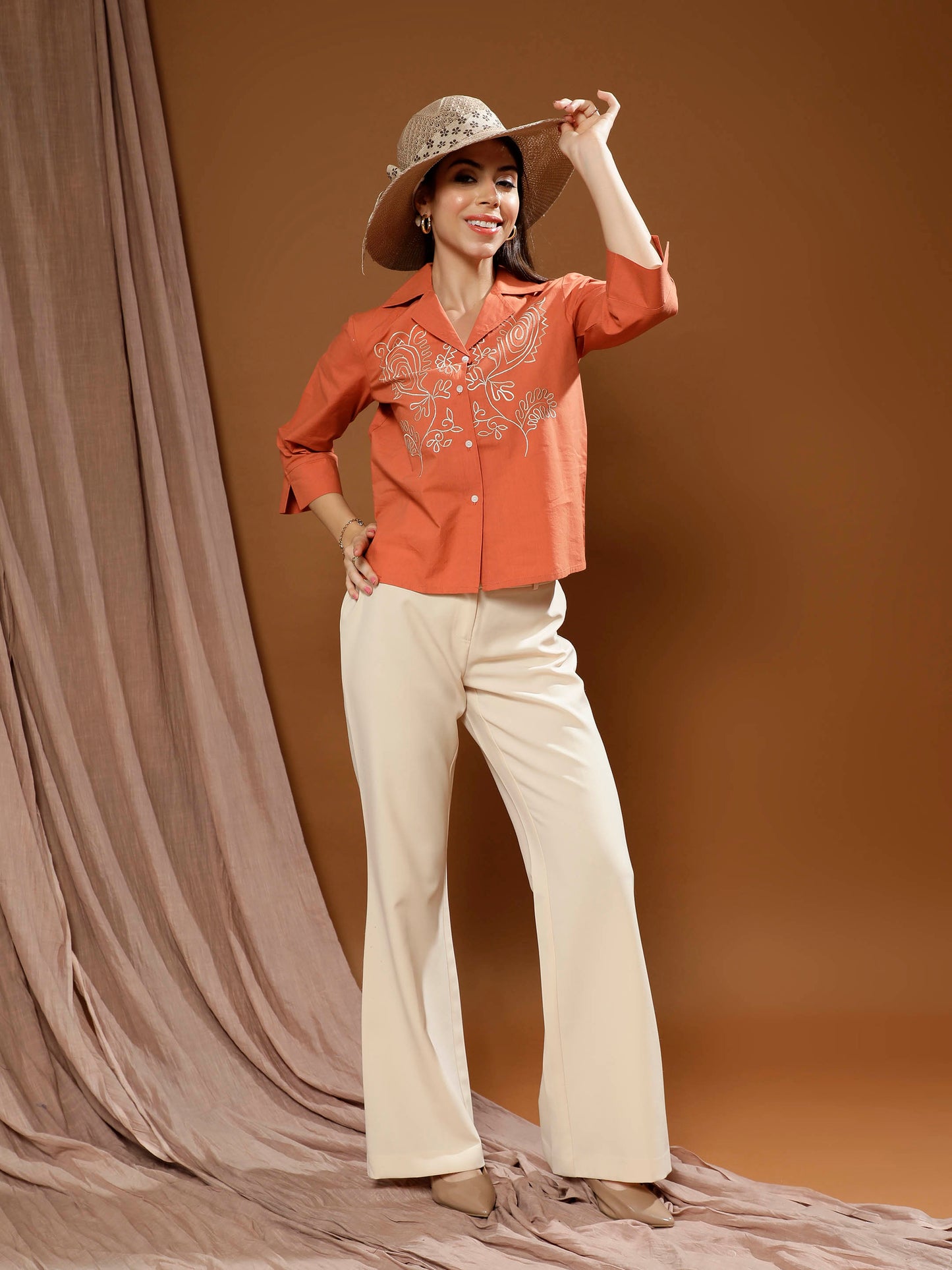 Women Relaxed Opaque Casual Shirt