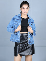 Girls Distressed Denim Jacket