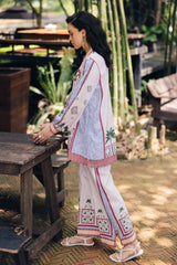 طقم ملابس مطبوع عليه فسيفساء استوائية