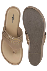 صندل كاجوال أنيق بكعب إسفيني 3 بوصات، مفتوح من الخلف، مقدمة دائرية