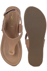 Shezone - Casual Fashion Sandals 2.5 Inches Wedge Ankle Loop Round Toe Heels