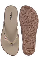 Casual Beige One Toe Flats Round Toe Slip-On Flats