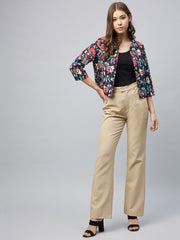 SyleStone Women's MultiColoured Colour Blocked Shrug