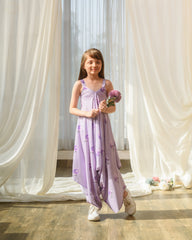 Very Peri Lilac Palazzo Jumpsuit Kids