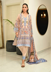 طقم من قماش الموسلين المطبوع